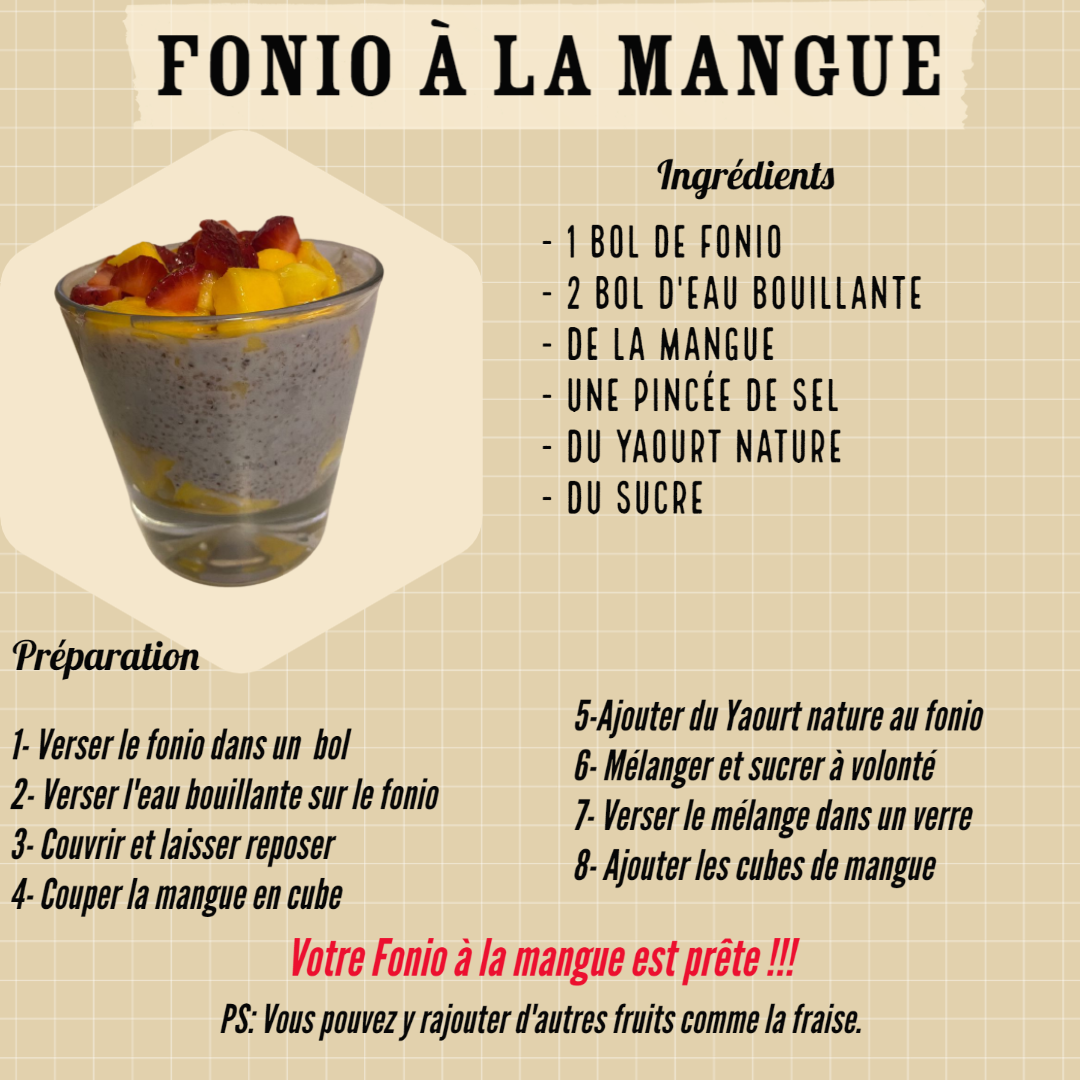 Fonio à la mangue