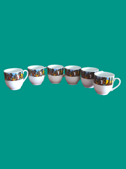 Coffee set, 6 tasses