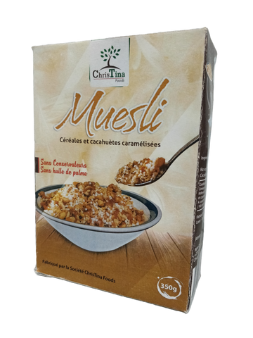 Céréales et cacahuètes caramélisées Muesli 350 g